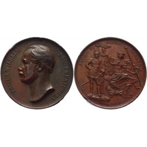 German States Prussia Friedrich Wilhelm IV Bronze Medal 1857