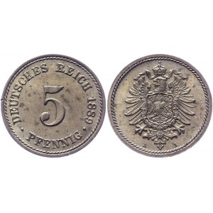 Germany - Empire 5 Pfennig 1889 A