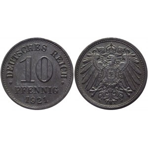 Germany - Empire 10 Pfennig 1921