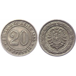 Germany - Empire 20 Pfennig 1888 A