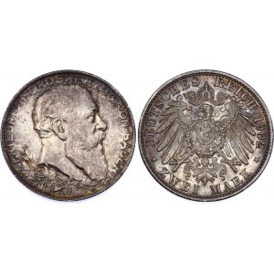 Germany - Empire Baden 2 Mark 1902