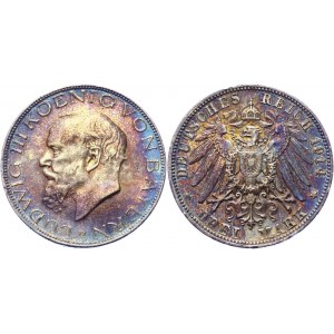 Germany - Empire Bavaria 3 Mark 1914 D