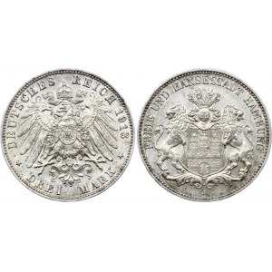 Germany - Empire Hamburg 3 Mark 1913 J