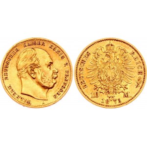 Germany - Empire Prussia 10 Mark 1873 A