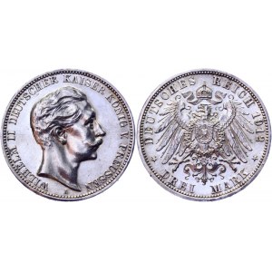 Germany - Empire Prussia 3 Mark 1912 A