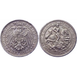 Germany - Empire Prussia 3 Mark 1915 A