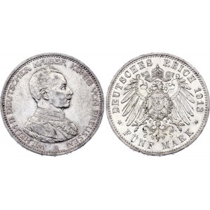 Germany - Empire Prussia 5 Mark 1913 A