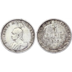 German East Africa 1/4 Rupie 1906 A