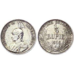 German East Africa 1/4 Rupie 1906 J