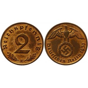 Germany - Third Reich 2 Reichspfennig 1939 E