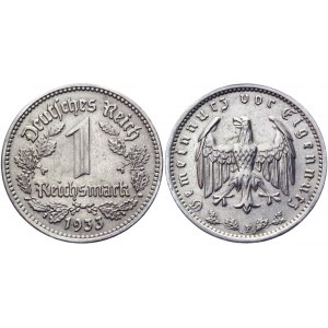Germany - Third Reich 1 Reichsmark 1933 F