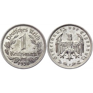 Germany - Third Reich 1 Reichsmark 1938 F