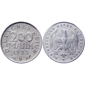 Germany - Weimar Republic 200 Mark 1923 G
