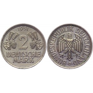 Germany - FRG 2 Mark 1951 D