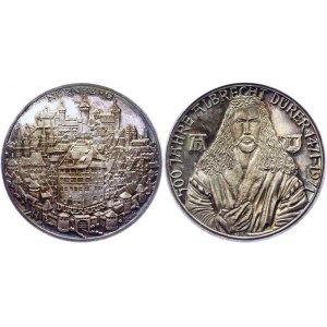 Germany - FRG Nürnberg Silver Medal 500th Anniversary of the Birth of Albrecht Dürer 1971