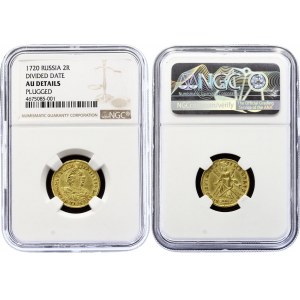 Russia 2 Roubles 1720 R1 NGC AU Details