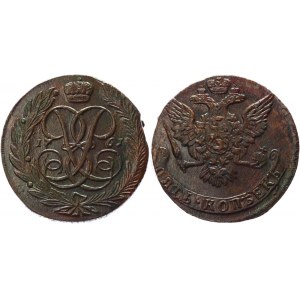 Russia 5 Kopeks 1761