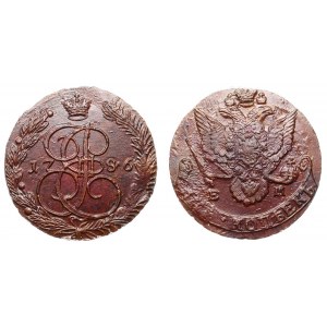 Russia 5 Kopeks 1786 EM