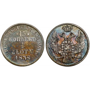 Russia - Poland 15 Kopeks - 1 Zloty 1838 MW