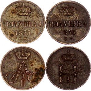 Russia 2 x Polushka 1854 - 1857 EM