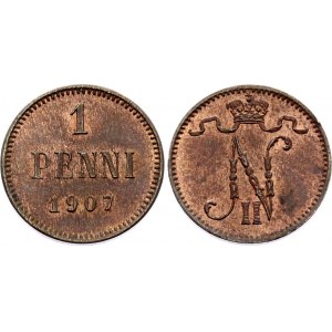 Russia - Finland 1 Penni 1907