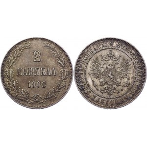 Russia - Finland 2 Markka 1908 L