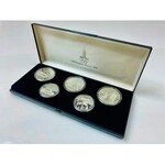 Russia - USSR Set of 5 Proof Silver Coins 1978 Moscow Olympics 1980