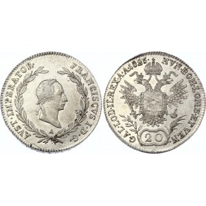 Austria 20 Kreuzer 1825 A