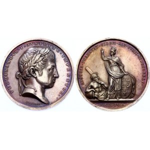 Austria Silver Medal for Ferdinand I Homage in Vienna 1835
