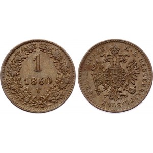 Austria 1 Kreuzer 1860 V