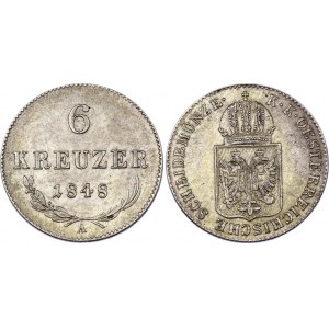 Austria 6 Kreuzer 1848 A