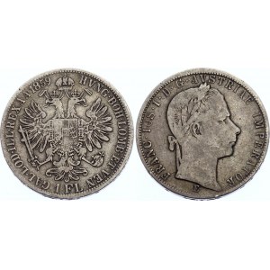 Austria 1 Florin 1859 E R!