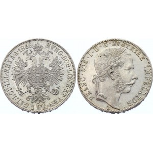 Austria 1 Florin 1866 B
