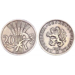 Czechoslovakia 20 Haleru 1933