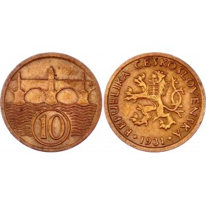 Czechoslovakia 10 Haleru 1931