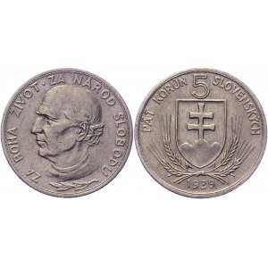 Slovakia 5 Korun 1939