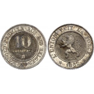 Belgium 10 Centimes 1862