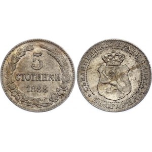 Bulgaria 5 Stotinki 1888
