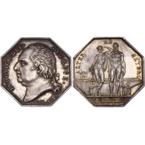France Medal / Jeton Bridges & Roads Company of Bordeaux 1819