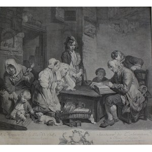 Pierre-François Martenasie wg Jean-Baptiste Greuze, Ojciec czytający Biblię