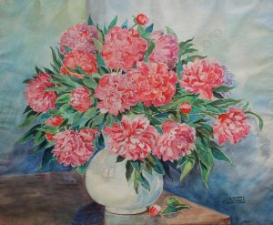 Antoni Wippel, Peonie w wazonie