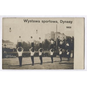 [WARSZAWA]. Warszawa. Wystawa sportowa, Dynasy. 1903. [ćwiczenia dwójkami].