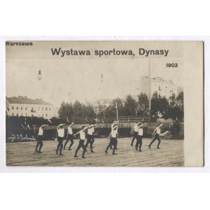 [WARSZAWA]. Warszawa. Wystawa sportowa, Dynasy. 1903. [ćwiczenia pojedynczo].
