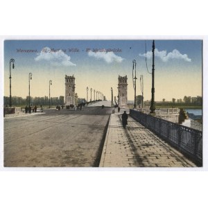 [WARSZAWA]. Warszawa. III. Most na Wiśle / III. Weichselbrücke [widok na wprost].