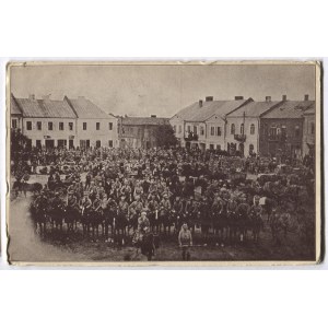 STRZELCY na rynku w Jędrzejowie, sierpień 1914.