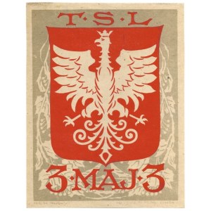 T.S.L. 3. Maj 3. Kraków [192-?]. Art. Litogr. Fr. Zieliński.