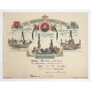 CEL Narodowy / i Dobroczynny. Druk barwny na ark. 19,3x24,9 cm.