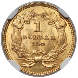 USA 1 dollar 1862