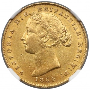 Australia 1 sovereign (pound) 1864