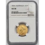 Australia 1 sovereign (pound) 1864